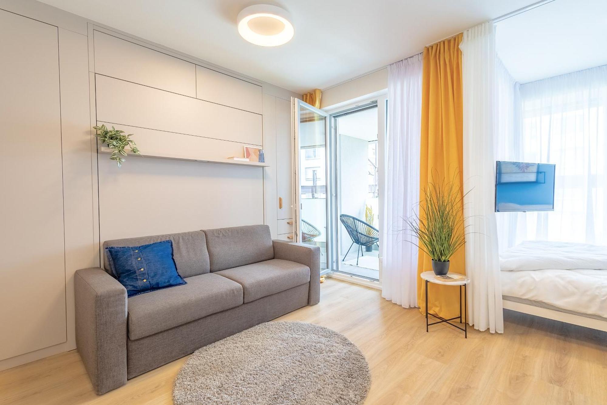 Yellow Apartment - Balcony, Free Parking, By Gravity Praha Eksteriør bilde